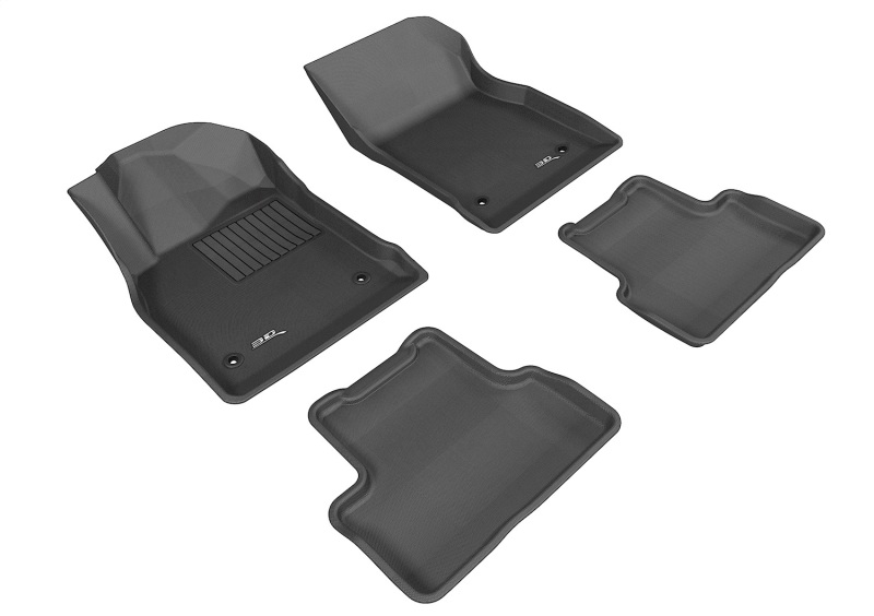 Chevrolet Cruze Limited Floor Mat Set - Front and Rear - 3D MAXpider - Kagu - Black - 2016 Chevrolet Cruze Limited Floor Mat Set - Front and Rear - 3D MAXpider - Kagu - Black - 2016